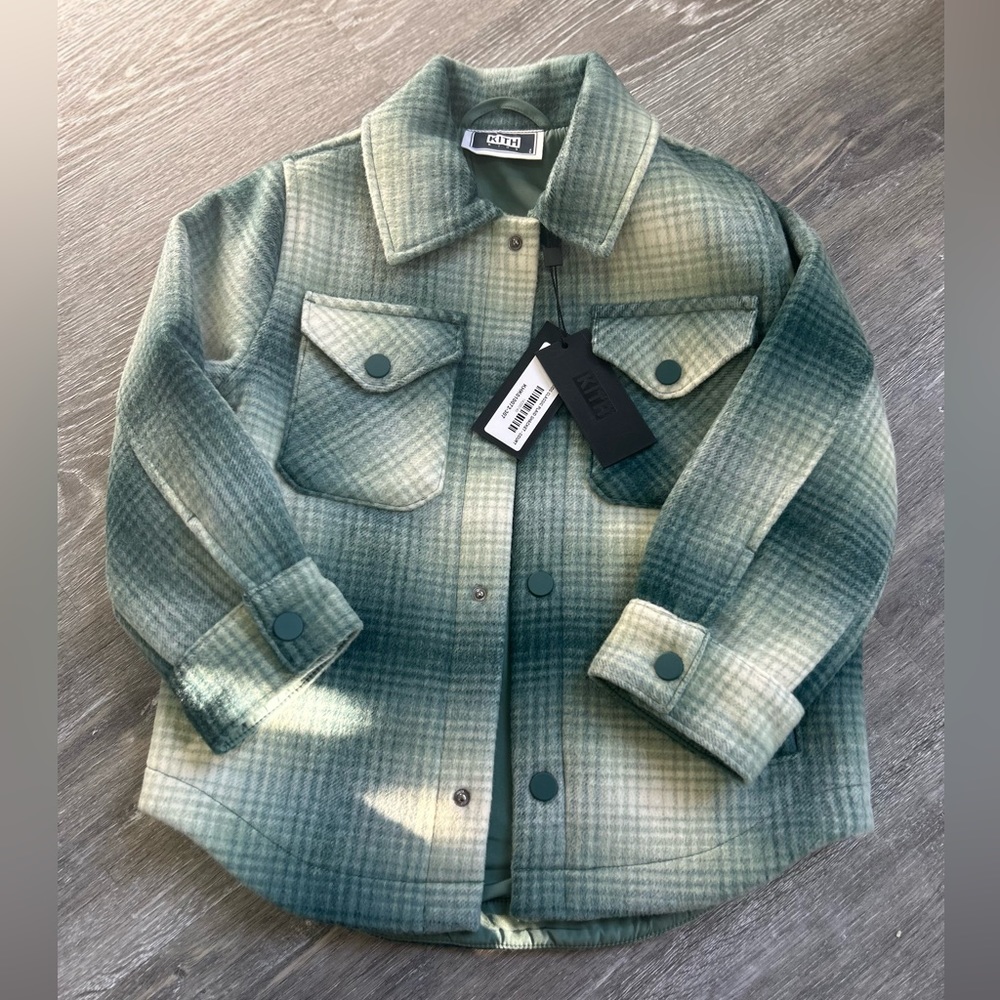 “Kith Kids Classic Plaid Shacket- Court”